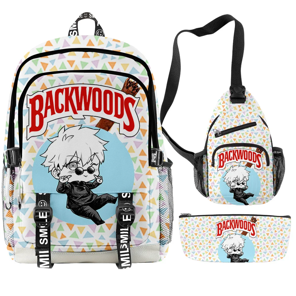 3 шт./компл. рюкзак с объемными рисунками из японского аниме школьный портфель для