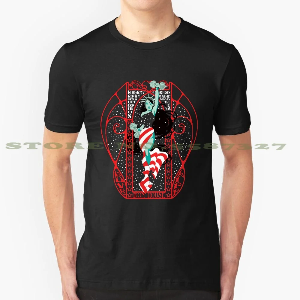 Life Liberty Iron Graphic Custom забавная горячая Распродажа футболка Железный дом для
