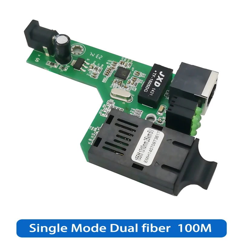 10/100 м Fast Ethernet оптоволоконный медиа-конвертер трансивер переключатель наполовину
