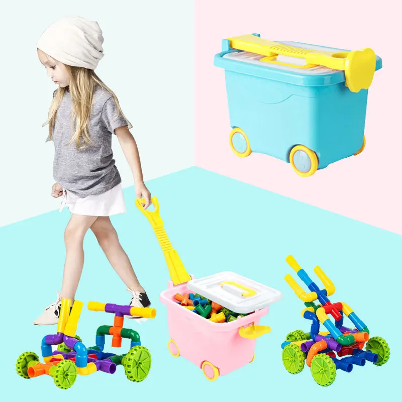 Туннель из труб + Автомобильные колеса Сделай Сам блоки креативные Детские