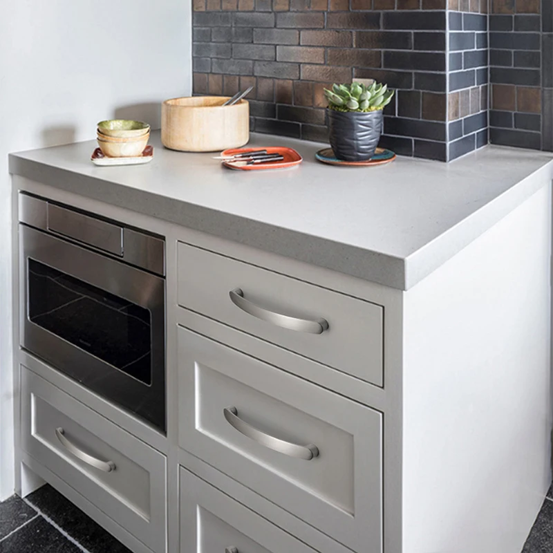 Ручки для шкафа NAIERDI ручки из алюминиевого сплава дверей и кухни матовые ящиков