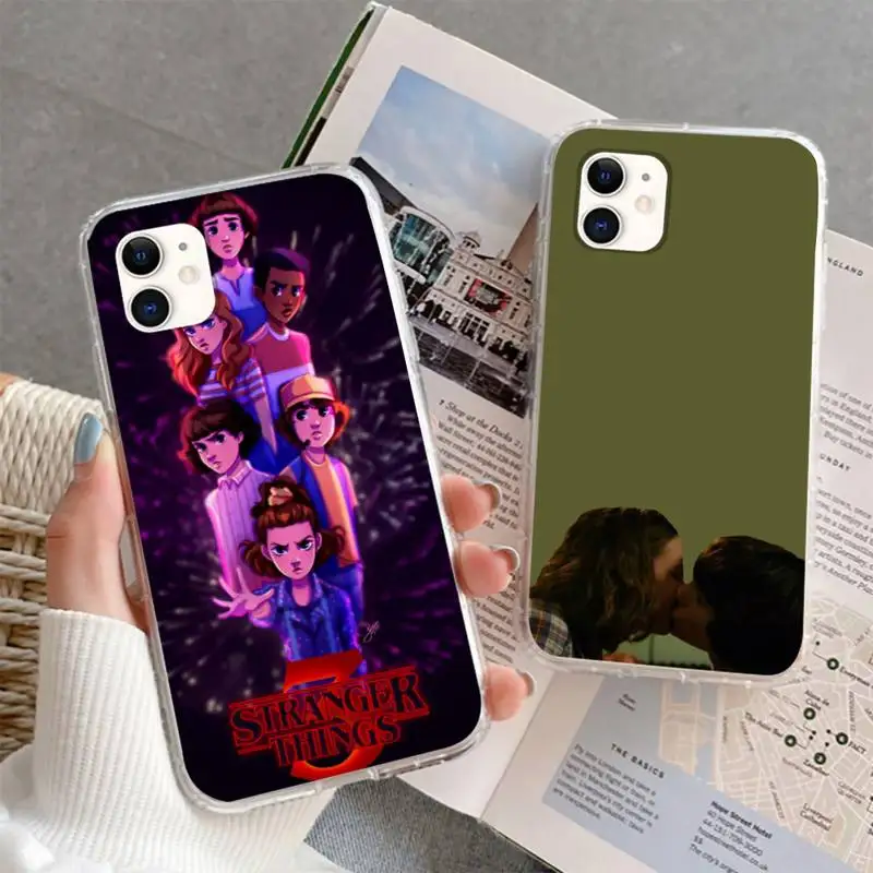 

Stranger things Phone Case For iphone 5s 6 7 8 11 12 plus xsmax xr pro mini se soft Transparent Cover Fundas Coque