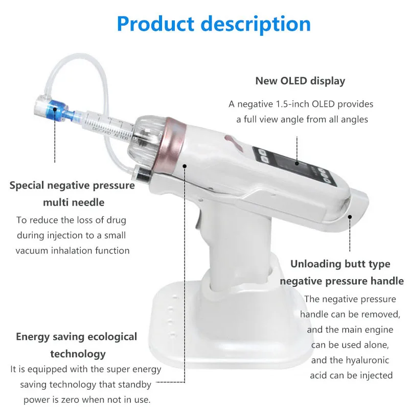 NEW Korea Mesogun EZ Negative Pressure Meso gun Hydrolifting Water Injector Needle Free Microcrystal Injection Skin Care Tool | Красота и