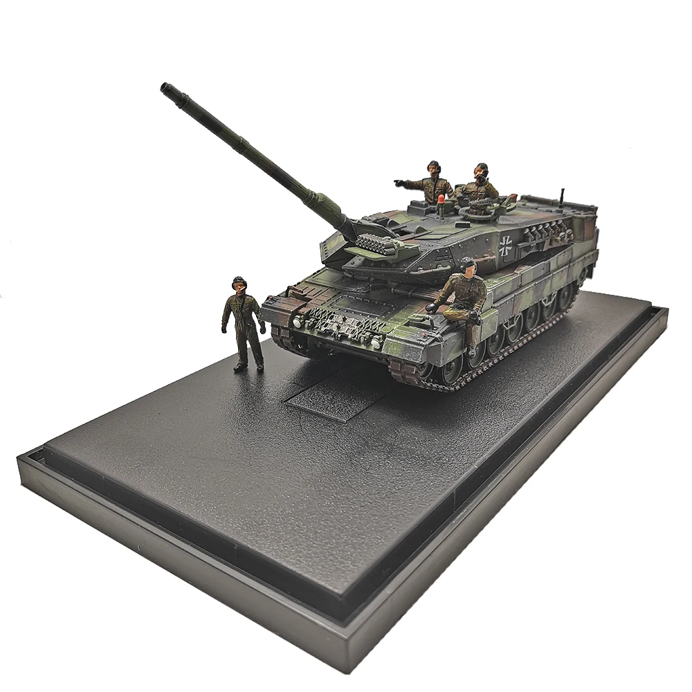 Литой Танк модель 1: 72 Масштаб армейский леопард 2 A7 с четырьмя пластиковыми солдатами литая игрушка модель Танк Игрушка коллекция подарок