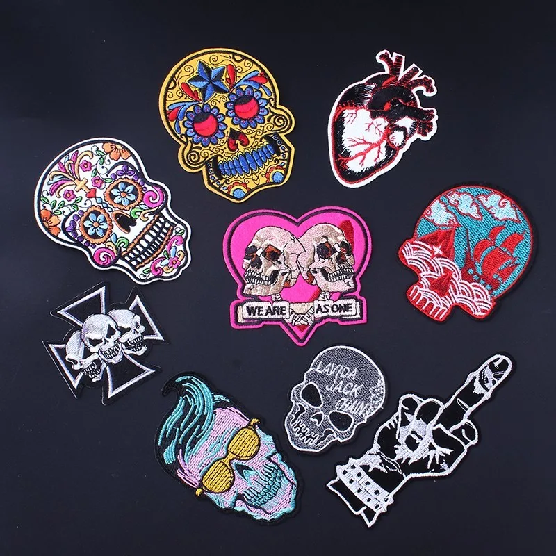 9 шт./лот нашивки с надписью Радуга Единорог для одежды термоклейкие на одежду