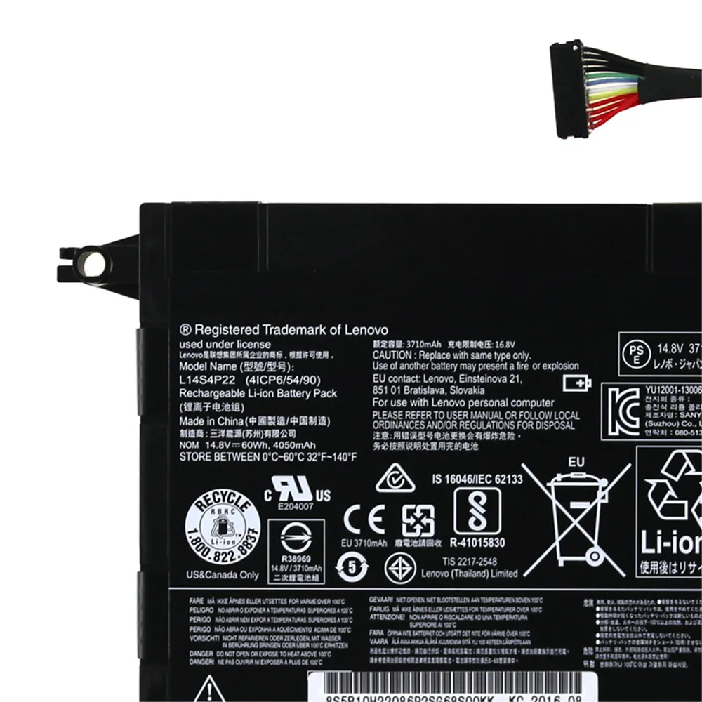 

L14M4P23 L14S4P22 Original 4050mAh Laptop battery For Lenovo IdeaPad Y700 Y700-17iSK Series Y700-15ISK 5B10H22084 14.8V 60wh