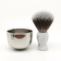 teyo synthetic shaving brush and shaving bowl set perfect for man wet shave soap safety razor beard tools
