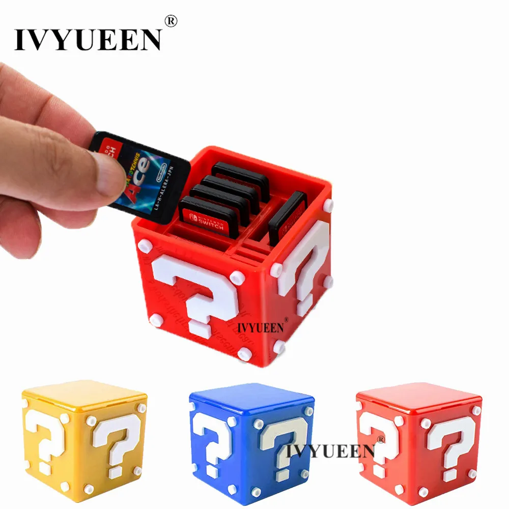 Портативный чехол для игровых карт IVYUEEN Nintendo Switch NS Lite 12 в 1 хранения с 8 игральными