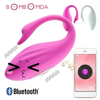 silicone vagina eggs vibrator bluetooth wireless remote control g spot clit stimulator 7 frequency adult game sex toys for women
