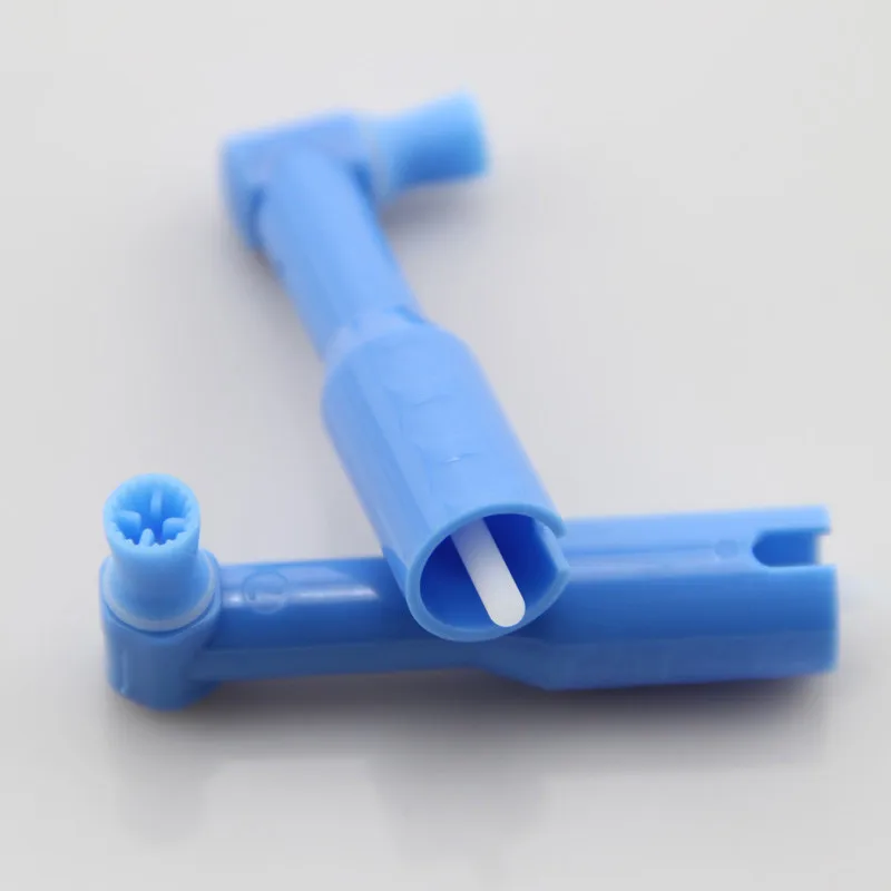 

100Pcs/box Dentist Lab Accessiores Disposable Angle Prophy Angles Firm Cup Polishing Tool Mouth Corner Polisher Blue Head