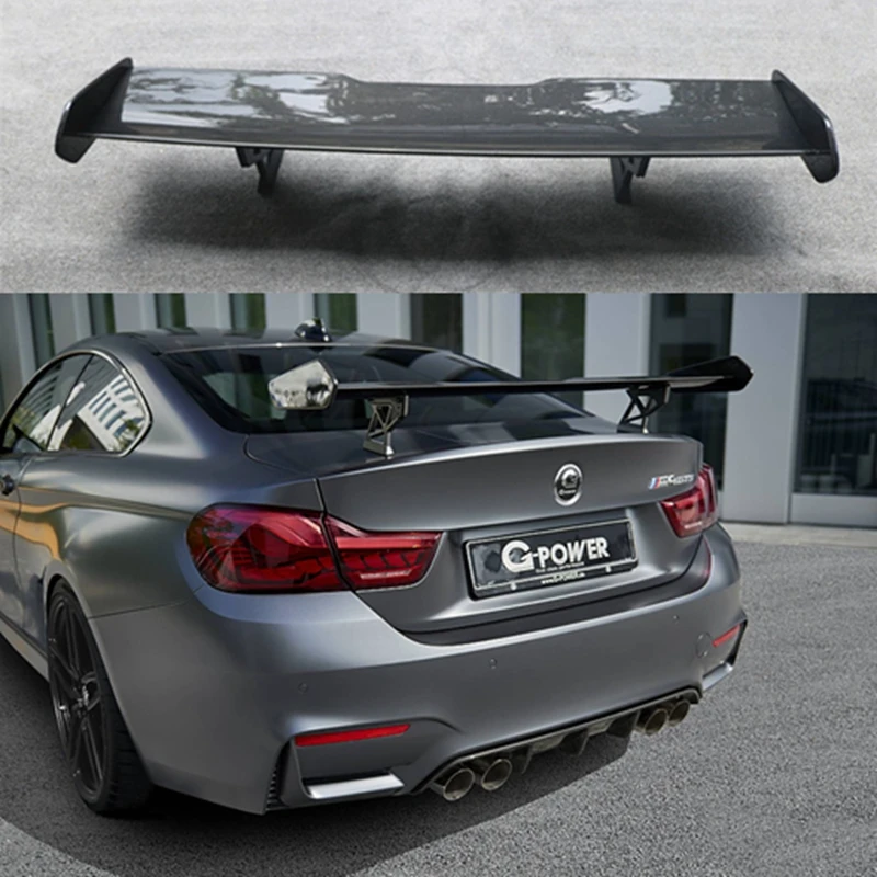 F82 M4 GTS стиль углеродное волокно заднее крыло багажник автомобиля губы Авто