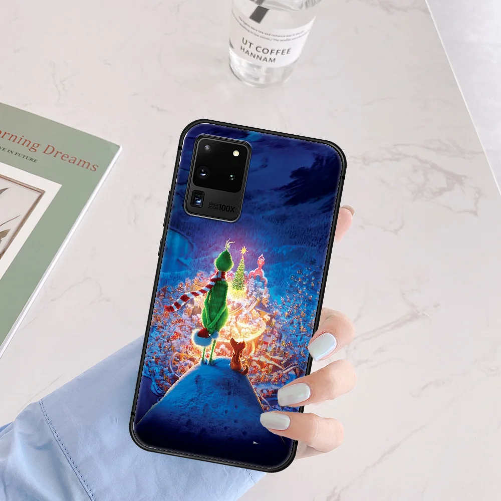 

Grinchs How The Stole Christmas Phone Case Cover Hull For Samsung Galaxy S 6 7 8 9 10 e 20 Edge Uitra Note 8 9 10 Plus black