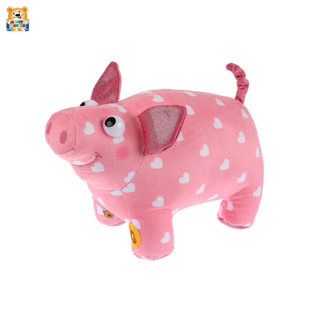 Игрушка мягкая Мульти-пульти Поросенок Хрю из мультфильма Деревяшки 20см Русская