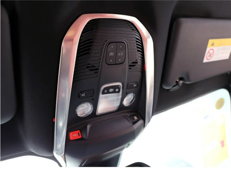 

for peugeot 3008 GT/ 5008 GT 2017-2019 Stainless car front and back Reading light lamp decoration trim frame accessories