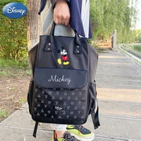 disney baby nappy bag fashion baby diaper bag mommy travel care backpack with high grade waterproof and 1 pair of stroller hooks