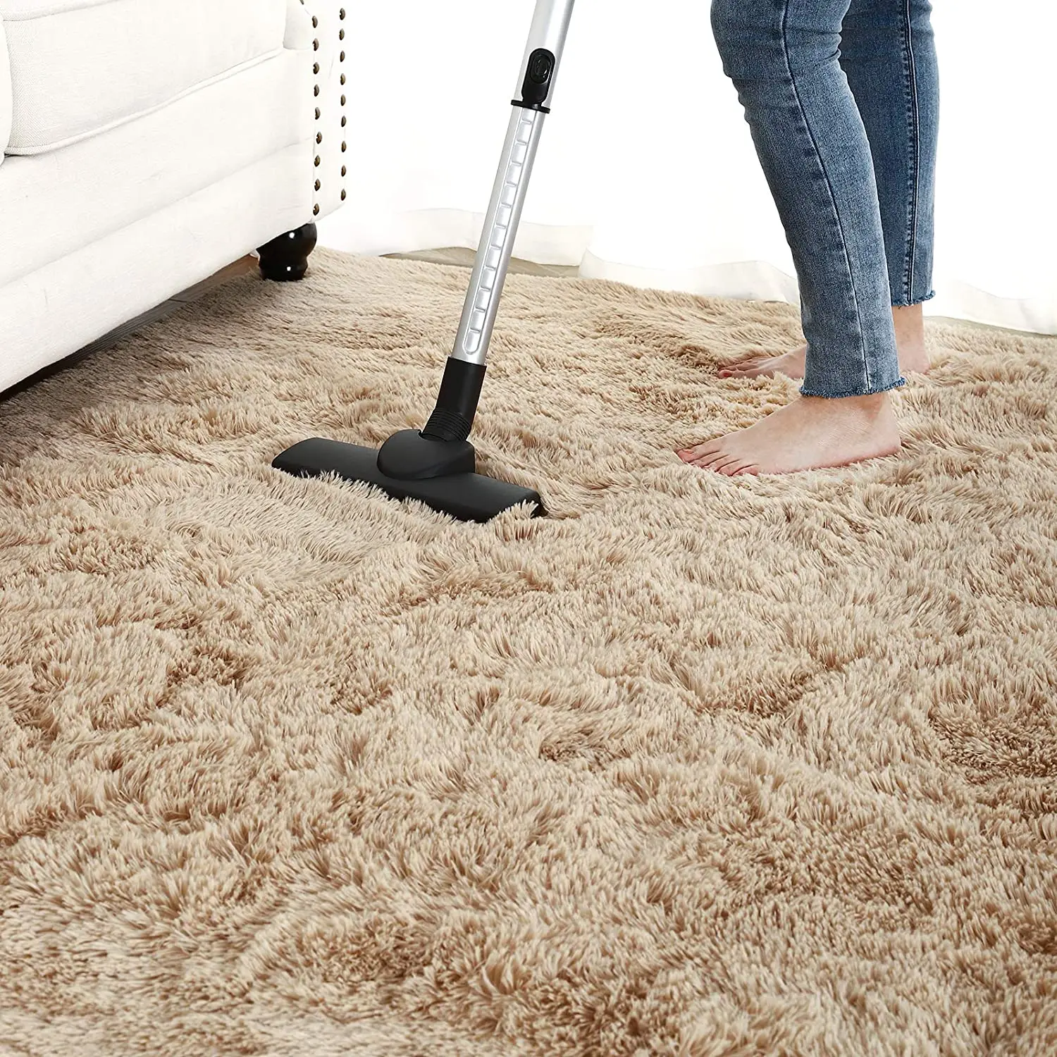 Мягкий пушистый коврик современные ворсистый ковер Спальня плюшевая