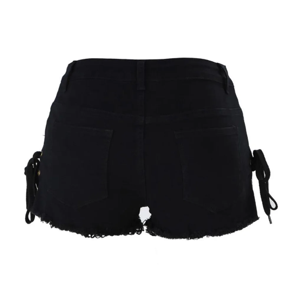 

Pink Mid Waist Sexy Womens Jeans Denim Shorts 2021 Fashion Denim Broken Ripped Shorts Ladies Skinny Super Sexy Short Jeans