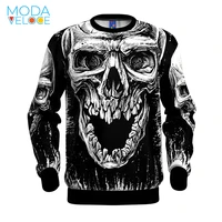 male hoodie high quality 3d print dark skull 3d printed sweatshirt hip hop pullover fashion casual caot
