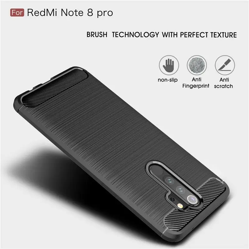 Чехол из углеродного волокна для Xiaomi Mi A2 A3 Lite CC9 9T Redmi Note 8 9 Pro 9s чехол K20 7 6 5 9A 9C