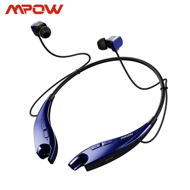 Mpow челюсти 4-го поколения Наушники Беспроводные Bluetooth 4,1 Стерео Хрустальный звуковой светильник ожерелье Громкая связь вызов наушники гарнитура