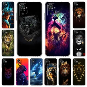 Lion Animal Transparent Soft Case For Xiaomi Redmi 8 8A 9A 9C 9 Note 7
8 8T 9 9S 10 Pro K40 Mi Poco X3 NFC M3 TPU Shell Coque