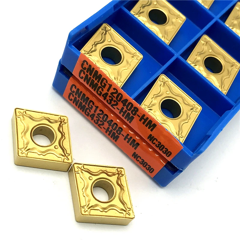 

Твердосплавная пластина CNMG120408 HM NC3030 CNMG120408 HM PC9030, внешний токарный инструмент, токарная пластина для токарного инструмента, держатель MCLNR