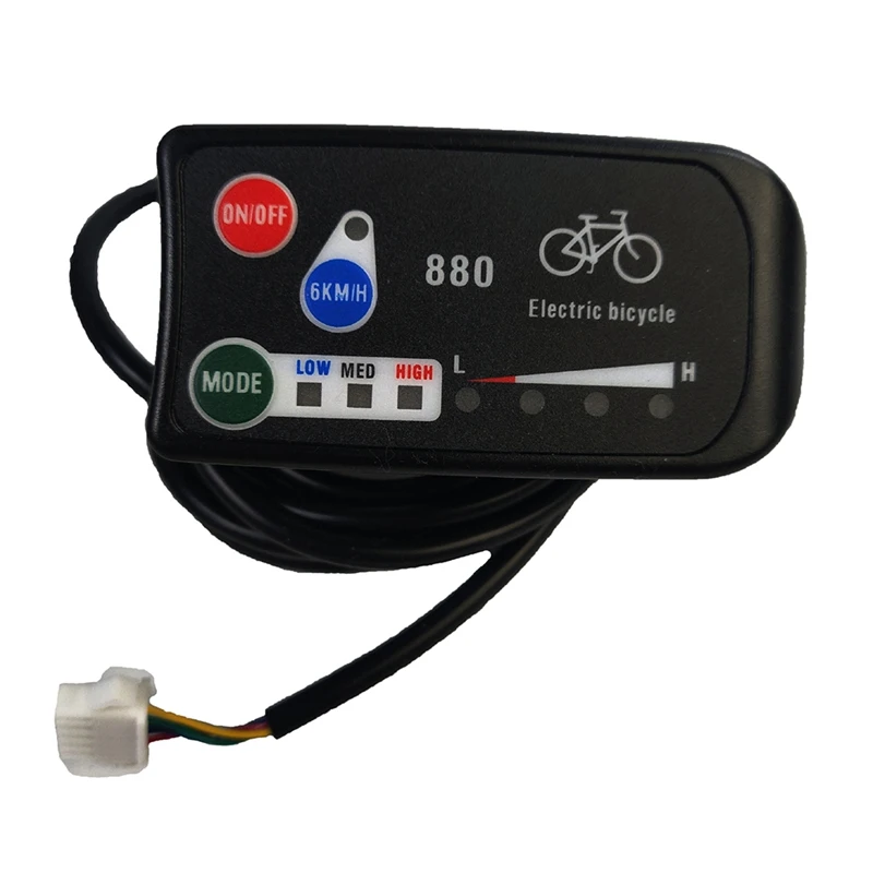 

Electric Bicycle Display 24V 36V 48V Ebike Instrument Control Panel Lcd Display LED880 Waterproof for KT Controller