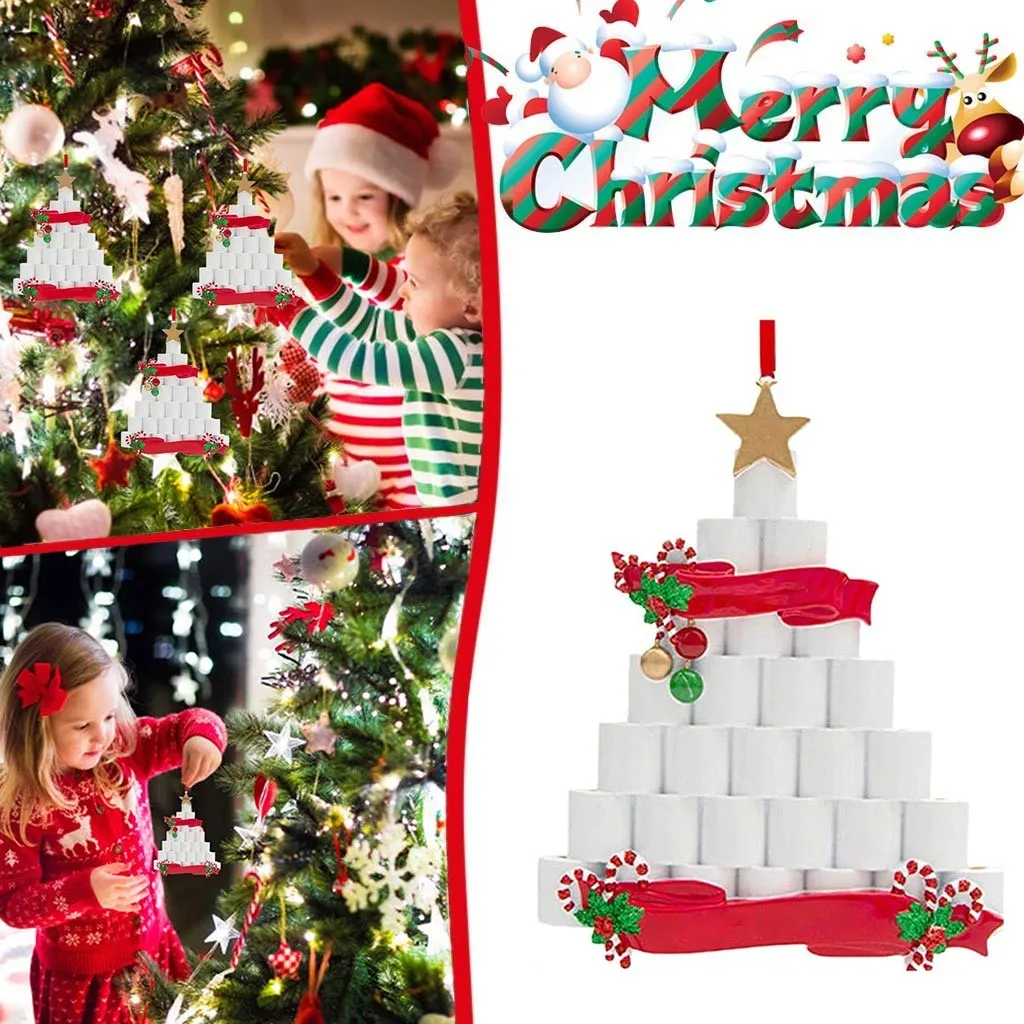 Индивидуальное бумажное украшение сделай сам для рождественской елки 2020