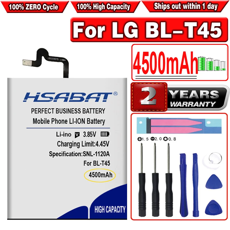Аккумулятор высокой емкости HSABAT 4500 мА · ч для смартфона LG BL-T45 | Мобильные телефоны