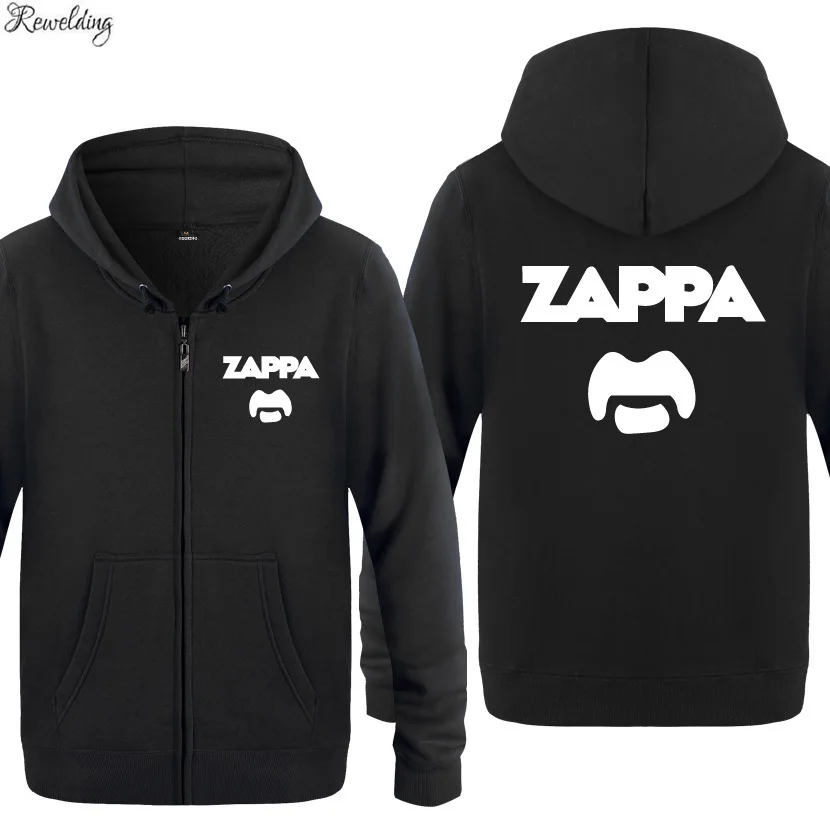 

Rock Eccentric Frank Zappa Hoodies Men Hip Hop Fleece Long Sleeve Zipper Jacket Sweatshirt Coat Tracksuit Moleton Masculino