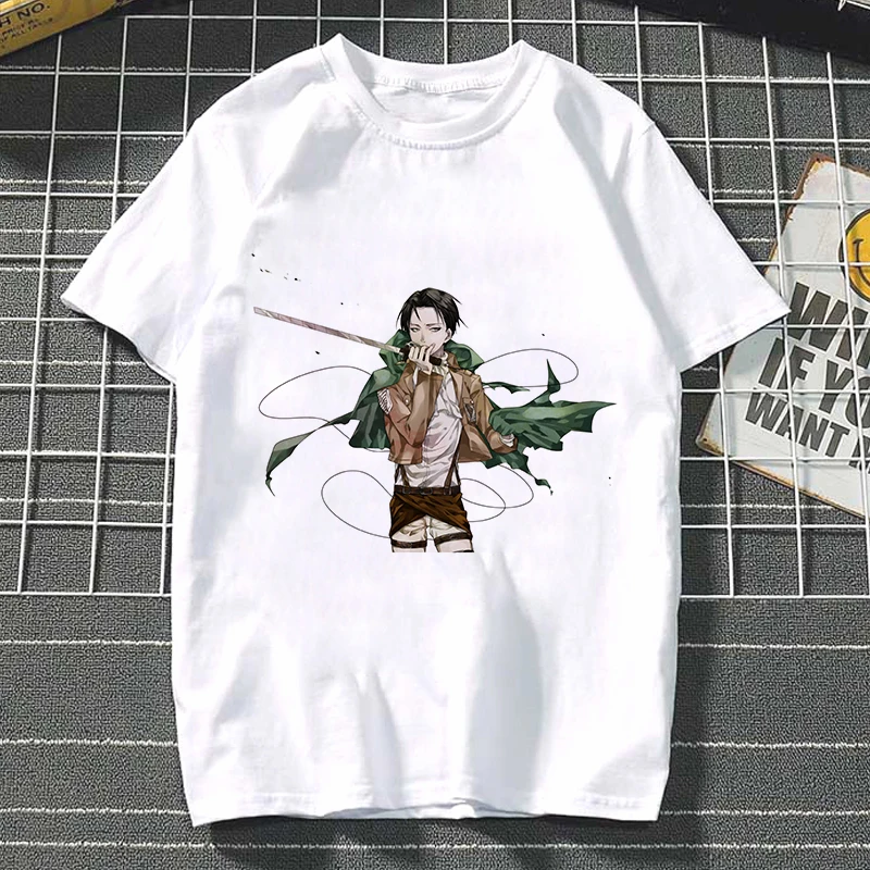 

Anime Attack On Titan T Shirt Women Titans Attack Shingeki No Kyojin Graphic Print Levi Ackerman Tshirt Female Harajuku Manga
