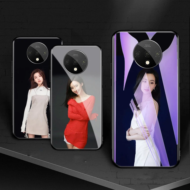 Customized Tempered Glass Case for Oneplus 7T Pro 7t 7 6 6T Cases DIY Photo Logo Name Picture Hard HD Cover Funda |