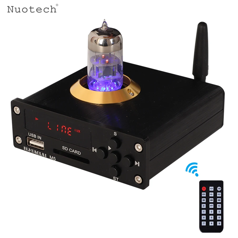 

Nuotech MIAOLAI M5 6N3 Tube Amplifier Lossless Music Player Bluetooth 5.0 Decoder HiFi Fever Audio Preamp