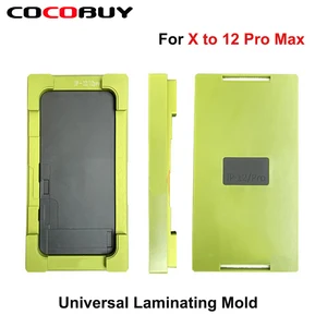 2 in 1 universal precision laminating mold for iphone x xs max xr 11 12 13 pro max lcd glass oca polarizer film alignment mould free global shipping