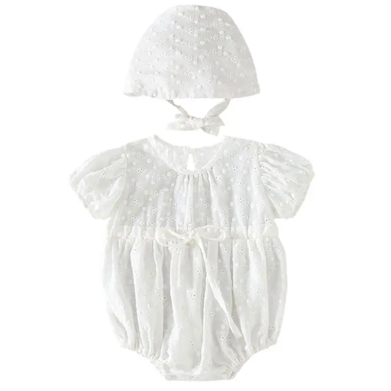 

Newborn Baby Girl Hollow Out Romper Princess Jumpsuit Puff Sleeve Outfits Sunsuit Clothes 2020