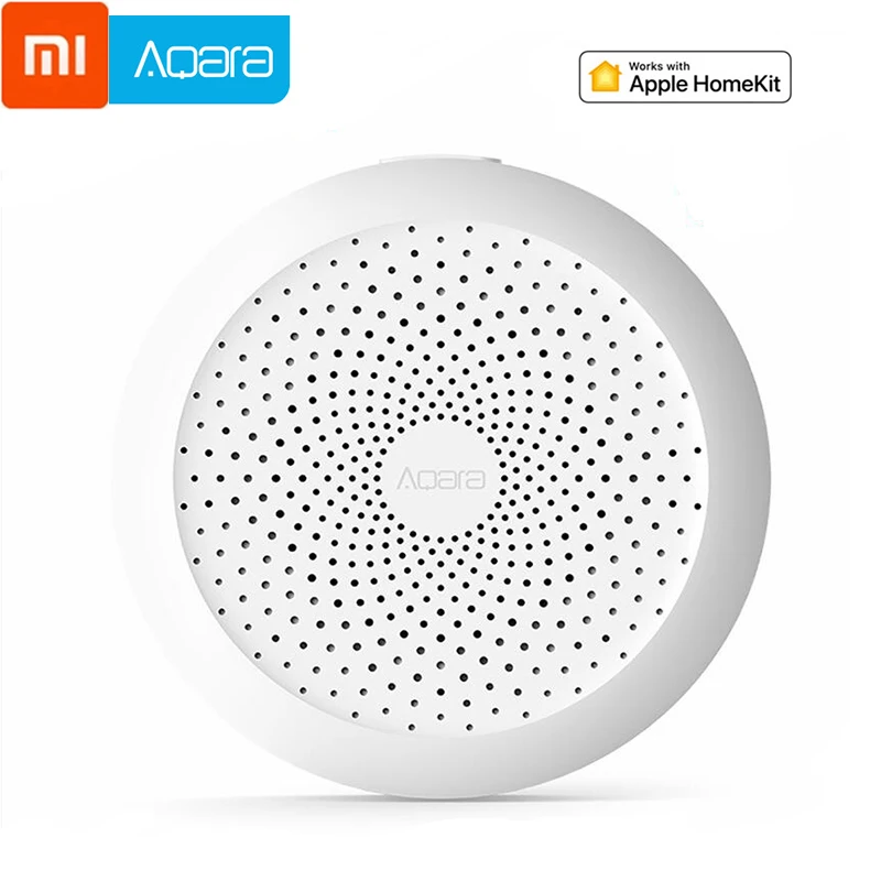 aqara gateway Xiao mi jia aqara концентратор, mi шлюз с RGB светодиодный Ночной светильник, умный рабочий для Apple Homekit и aqara Smart App - Цвет: aqara gateway