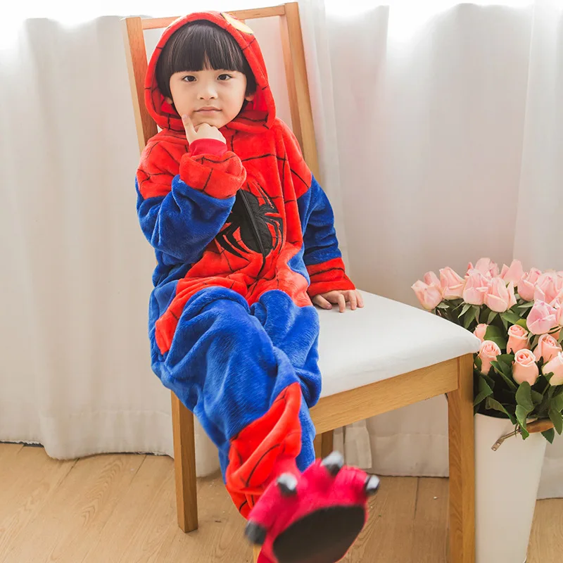 

Boy Girl Cartoon Animal Spider Costume Cosplay Clothing Onesie Kids Children's Day Rabbit Dragon Hooded Anime Pajama Jumpsuit