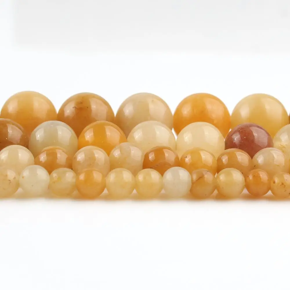 Натуральный камень желтый Агат Ониксовые шарики круглые бусины с большим