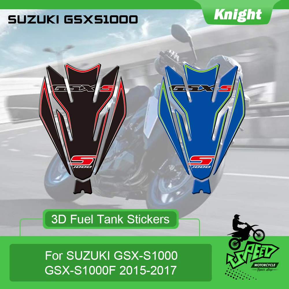 

Подходит для Suzuki Φ GSXS 1000 2015-2017 2016, 3D фотоотражающая панель для топливного бака мотоцикла