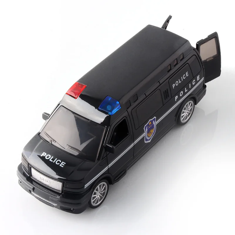 

Inertial ambulance model sound effect lighting 1:32 pull back sliding simulation toy car children's toy car model gift