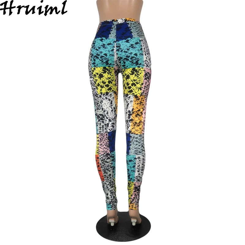 

Sweatpants Women Fashion Snake Print Patchwork Mid Waist Print Woman Pants Plus Size Casual Female Pencil Pants Sexy Trousers