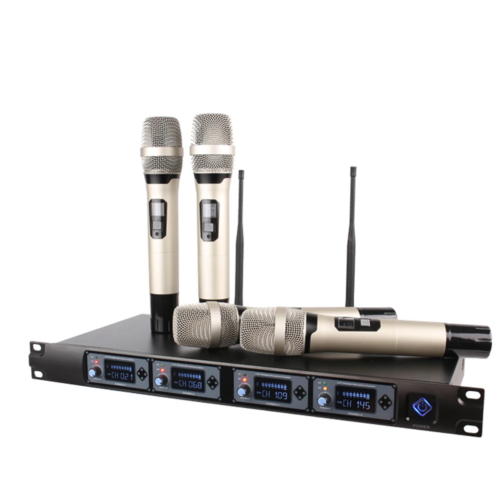 Конденсаторная гарнитура UHF4 с ручным микрофоном беспроводные системы