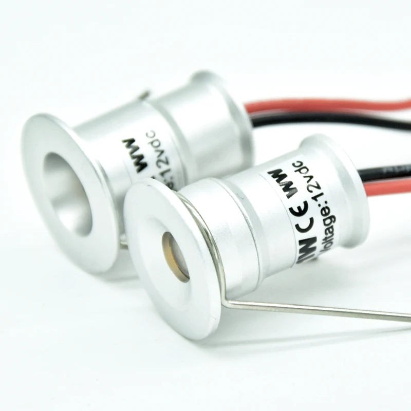 1 Вт 12В IP65 Водонепроницаемый светодиодный потолочный светильник 15 мм точечная