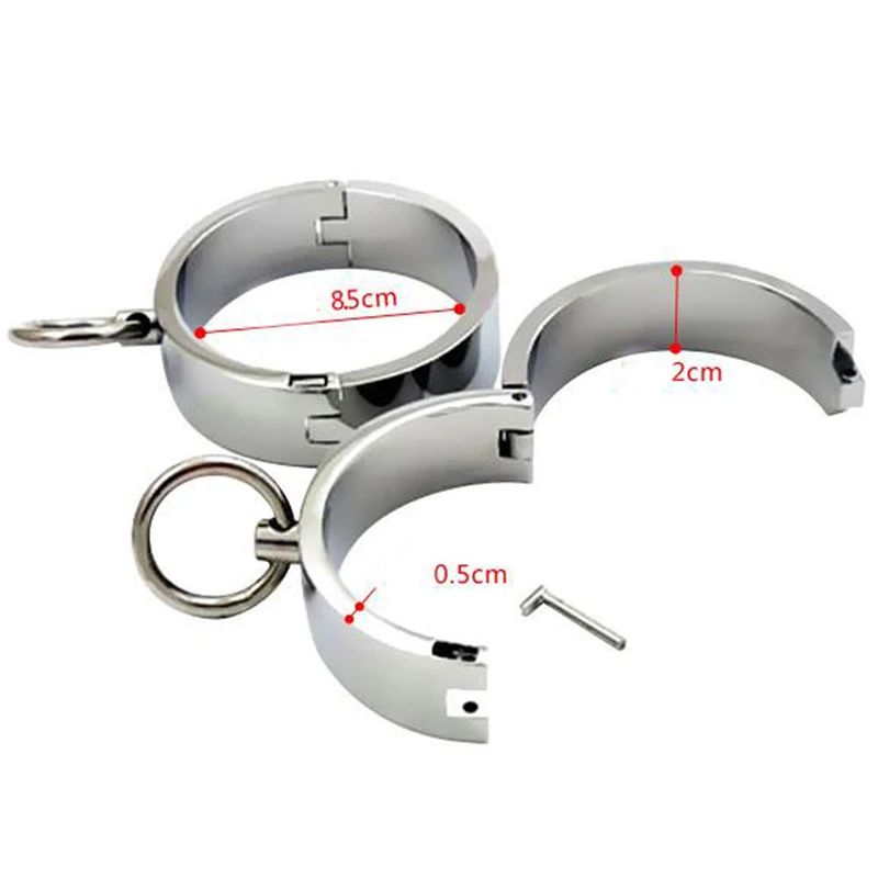 Металлические Наручные Манжеты на лодыжке наручники фетиш раб БДСМ бондаж для