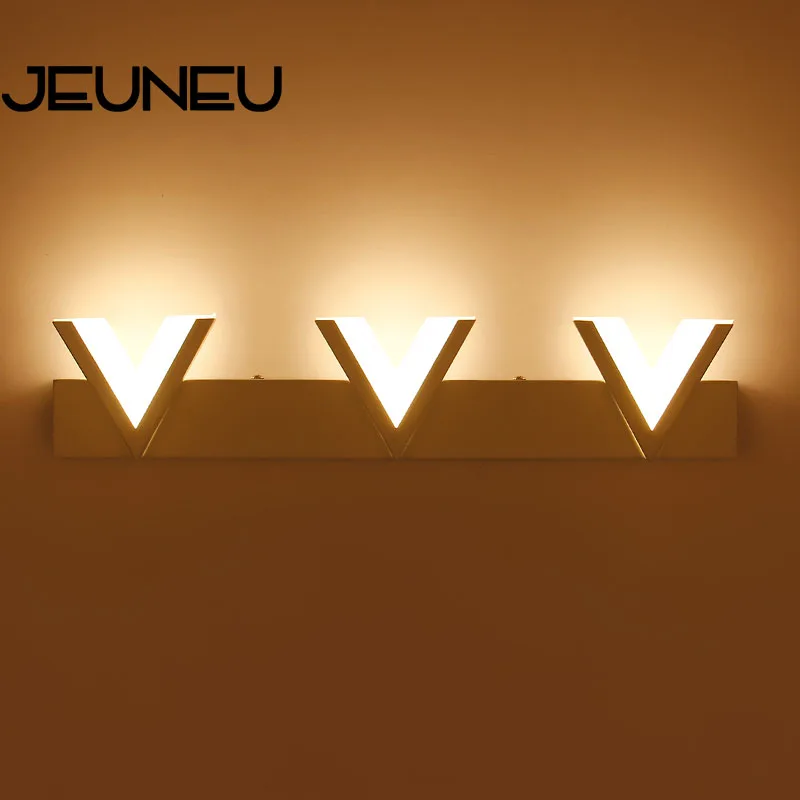 

Современный простой акриловый настенный светильник с теплым белым/натуральным белым светом, 12 Вт/18 Вт, 3 головки, светодиодный настенный све...