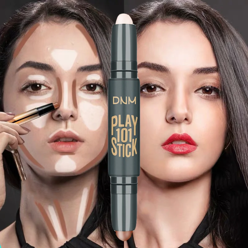 Основа для макияжа консилер с бронзатором крем карандаш хайлайтер темное