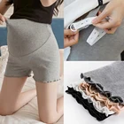 Леггинсы женские кружевные с регулируемой талией, мягкие дышащие безопасные штаны для беременных и мам