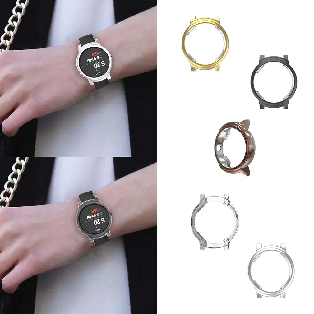 Для умных часов Ticwatch E защитный чехол из ТПУ защита от падения носимые часы для
