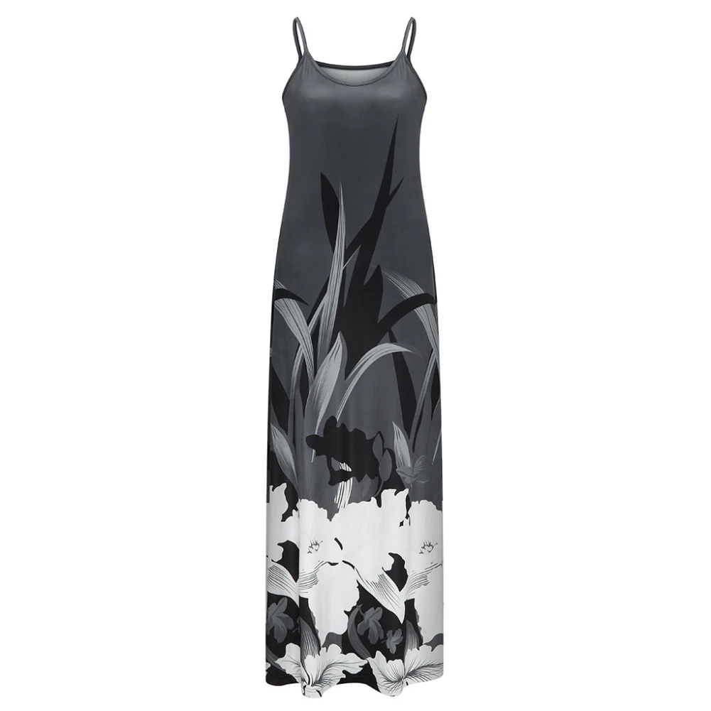 Женское платье с V-образным вырезом на бретельках | Женская одежда