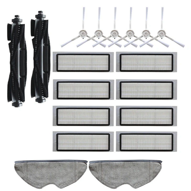 HOT！-18Pcs Washable Main Brush Side Brushes Hepa Filter Mop Cloth for 360 S5 S7 Robot Robotic Vacuum Cleaner Parts | Бытовая техника